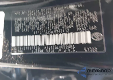 2020 Toyota Camry Le из США, поврежденный, VIN 4T1C11AK3LU932413